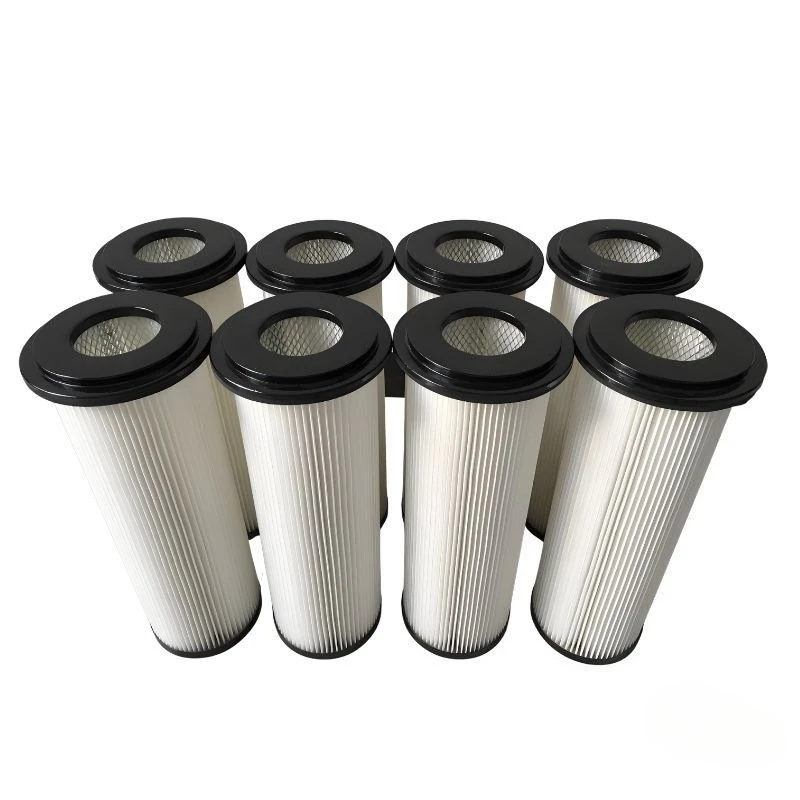 dust removal filter cartridge, industrial filter element, six-ear quick-dismantling electrostatic spraying