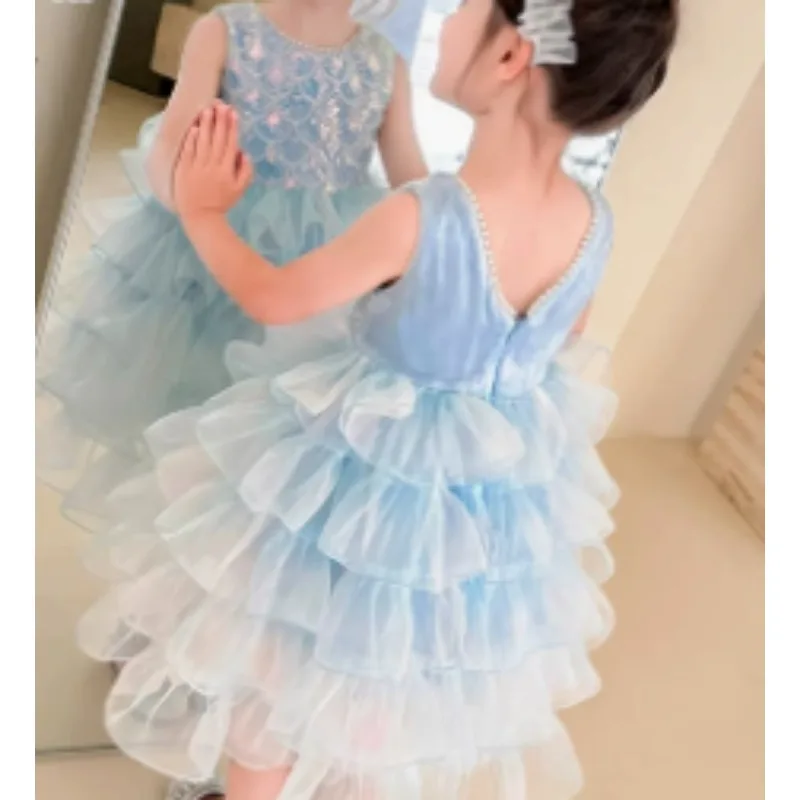 Baby Girls Clothing 2026 spring and summer New Item Beautiful Dress Solid Color Pretty for Little Girls