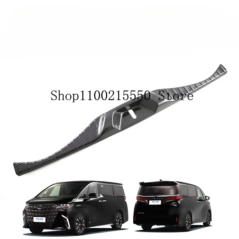 For Toyota Alphard Vellfire 40 Series 2024 ABS Sticker Built-in Rear Guard Trunk Sill Plate Rear Bumper Protector