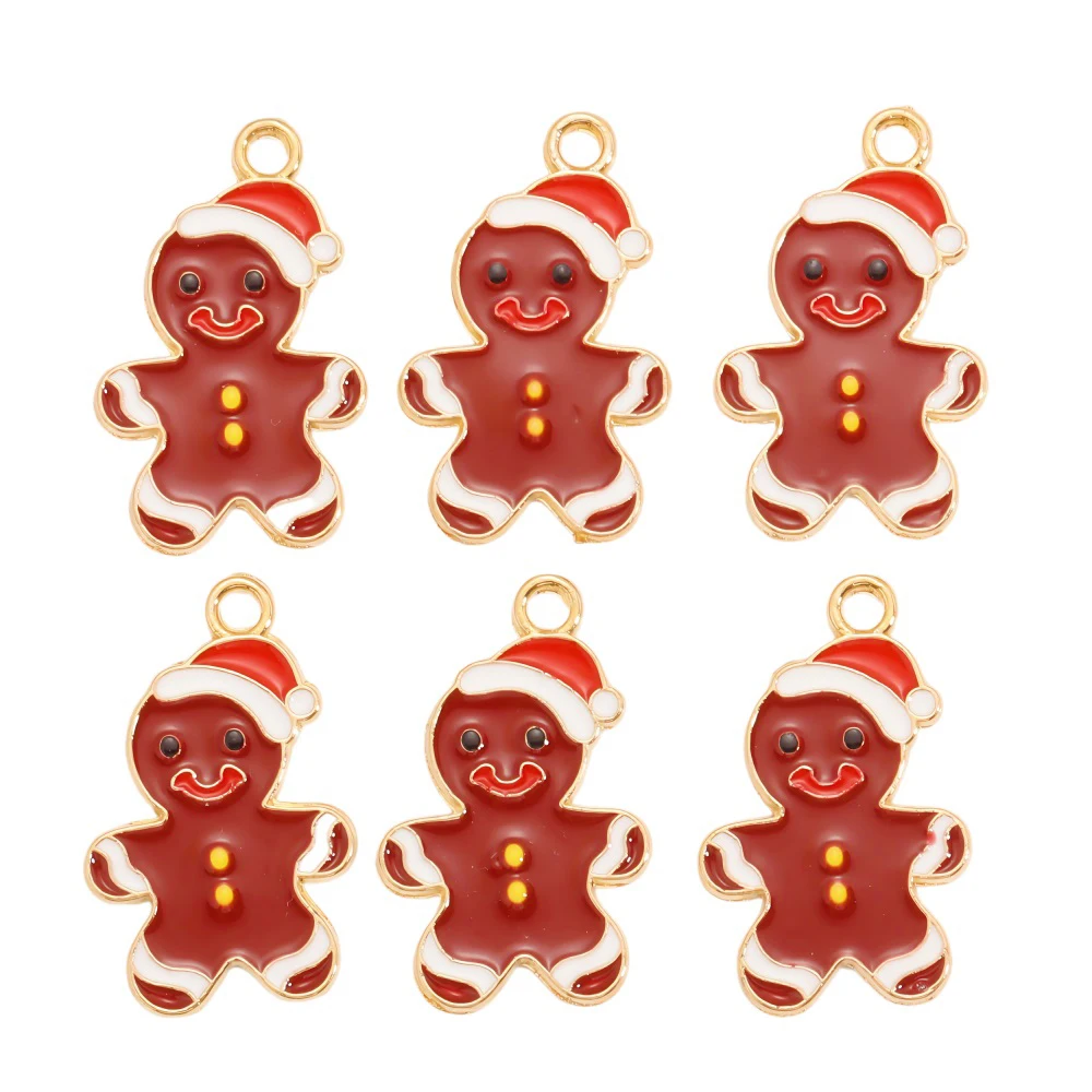 10 Teile/los Bunte schneeflocken Emaille Weihnachten Baum Charms Anhänger für Schmuck Machen Neue Jahr Halsketten Armbänder DIY Geschenke – Detail 16