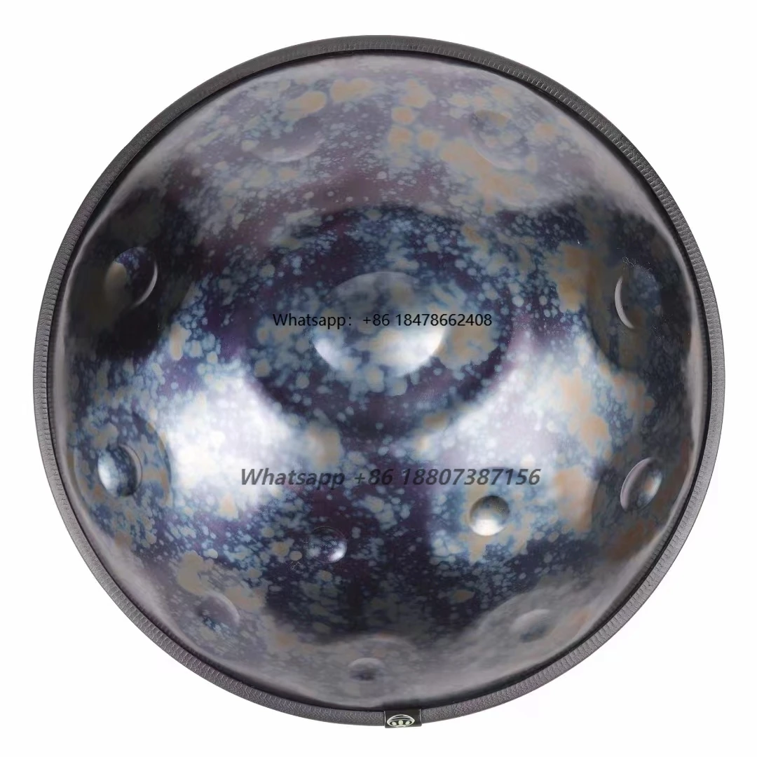 

New DesignHandpan 12 Notes Hand Drum Musical Instrument in D Minor Kurd With Hand Pan Bag and Stand