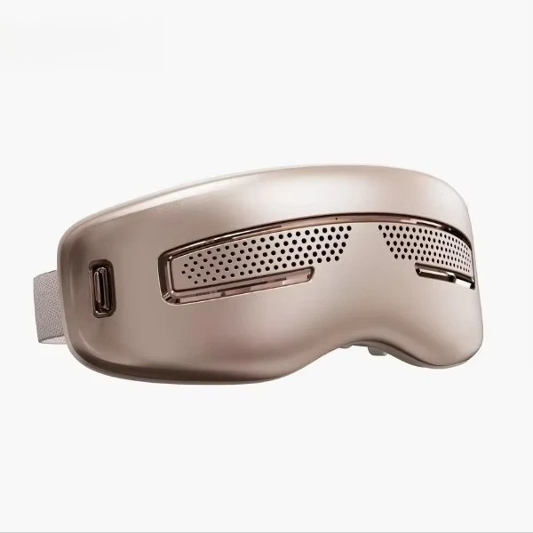Smart 3D Acupoint Point Vibration Massage Eye Mask 2000mAh Bluetooth High-Tech Eye Massager Cold Hot Compress Timing Control