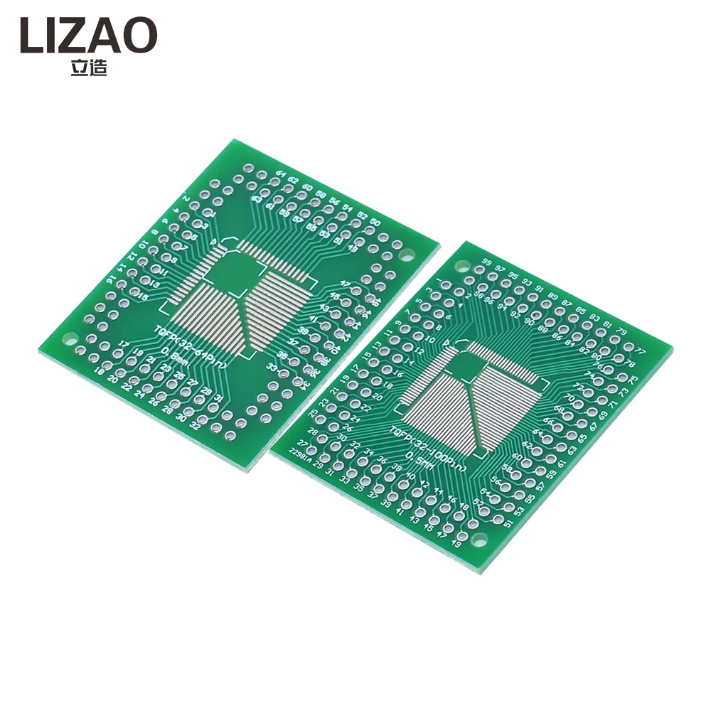 LIZAO QFN TQFP LQFP FQFP 32 44 48 56 64 80 100 Turn DIP SMD to DIP IC Adapter Socket TSSOP SOIC SSOP Converter Plate 0.5mm 0.8mm