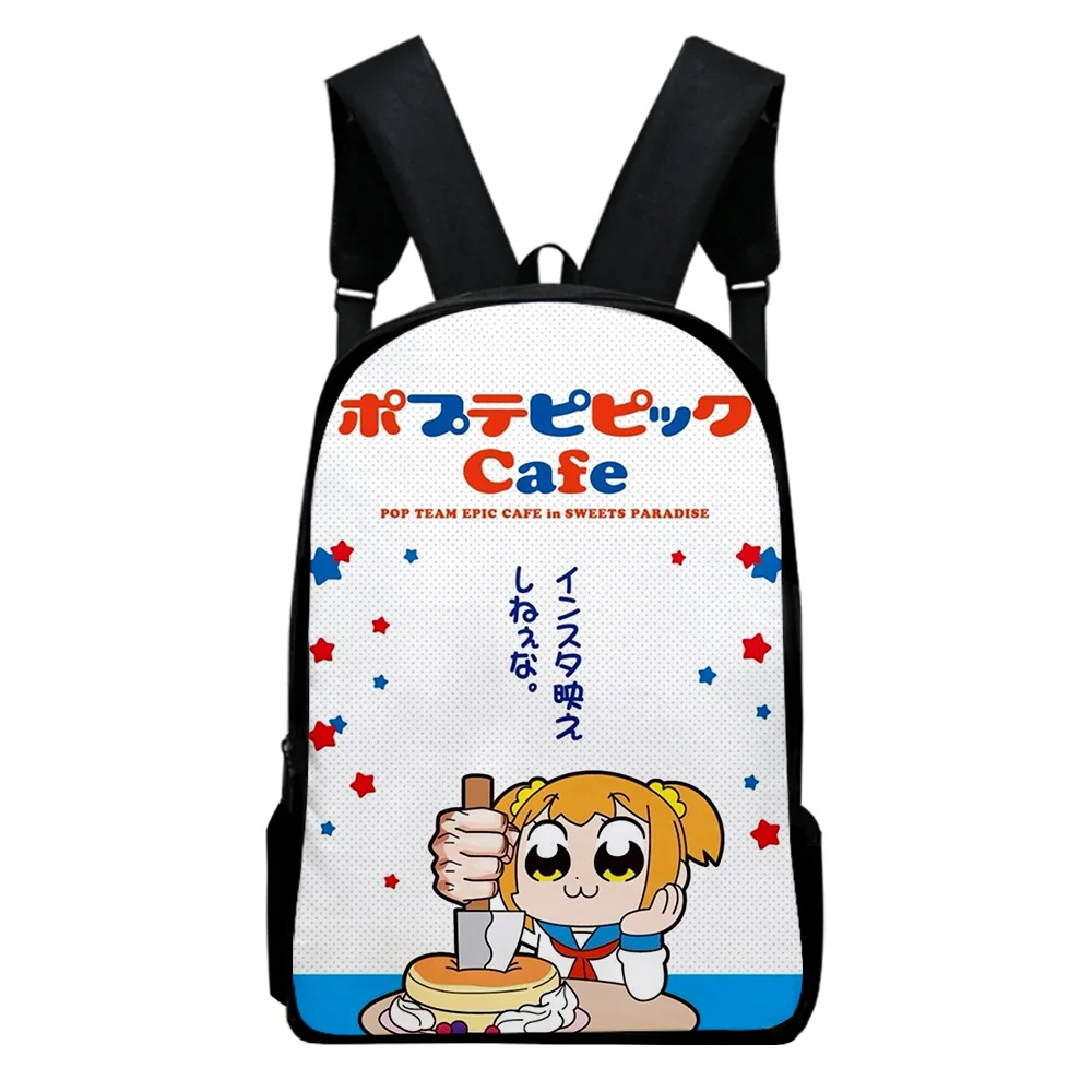 Pop Team Epic 2023 New Japanese Anime Backpack Adult Kids School Bags Unisex Harajuku Daypack Children Cartoon Bags
