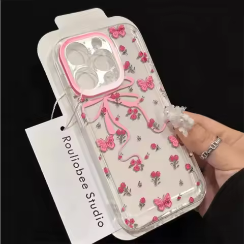 Pink Rose Floral Print Phone Case for Samsung Galaxy S25 S23 S23 S22 S21 Ultra Plus FE A16 A15 A26 A33 A34 A35 A55 A56 A54 Cases