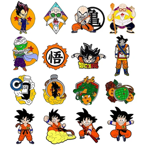 Broches Esmaltados de Anime Dragon Ball