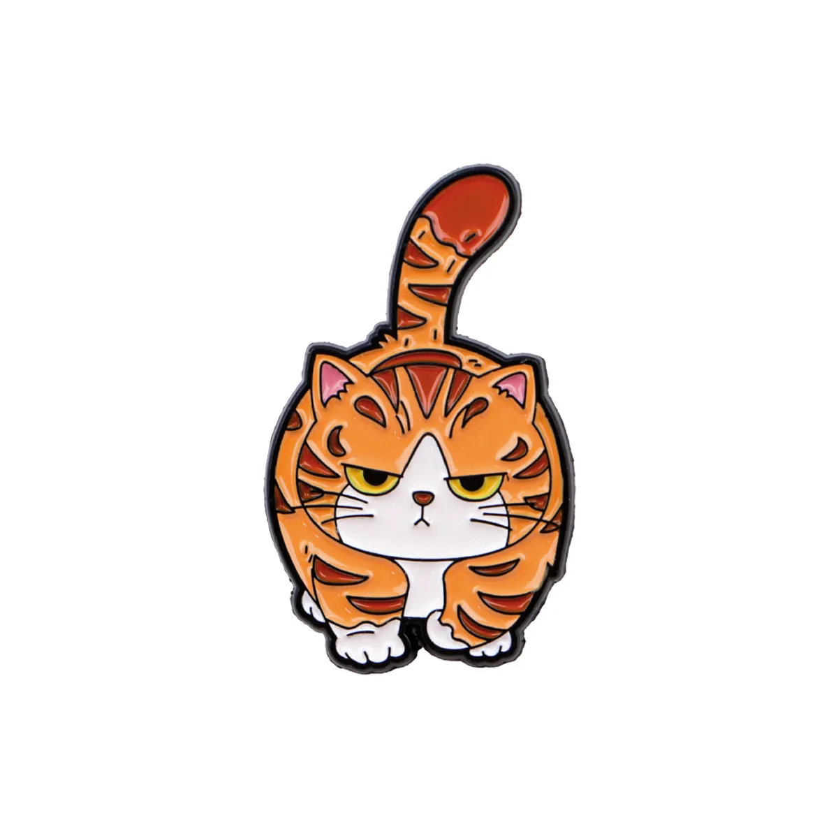 Personalizowana broszka z kotem, odznaka, ozdoba do ubrań, akcesoria do plecaka, klips, odznaka na klatkę piersiową ze stopu.
