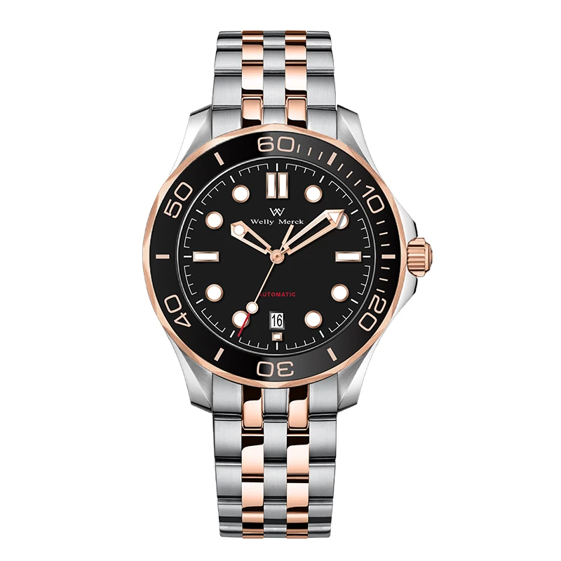 WM Watch Automatic Mechanical Watch Miyota 8217 Waterproof Business Casual Sapphire Welly Merck Watches For Men 148M-WM