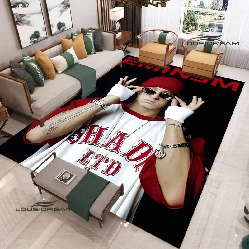 Eminem hip -hop singer printed carpet Non -slip carpet anime rug carpets for living room cute rug Outdoor carpet birthday gift