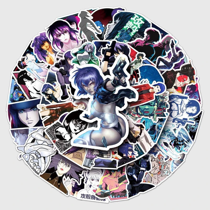 51/30/10PCS ‌Motoko Kusanagi ‌Batou Togusa Popular Game Peripherals Guka Notebook Personalized Refrigerator Decoration Stickers