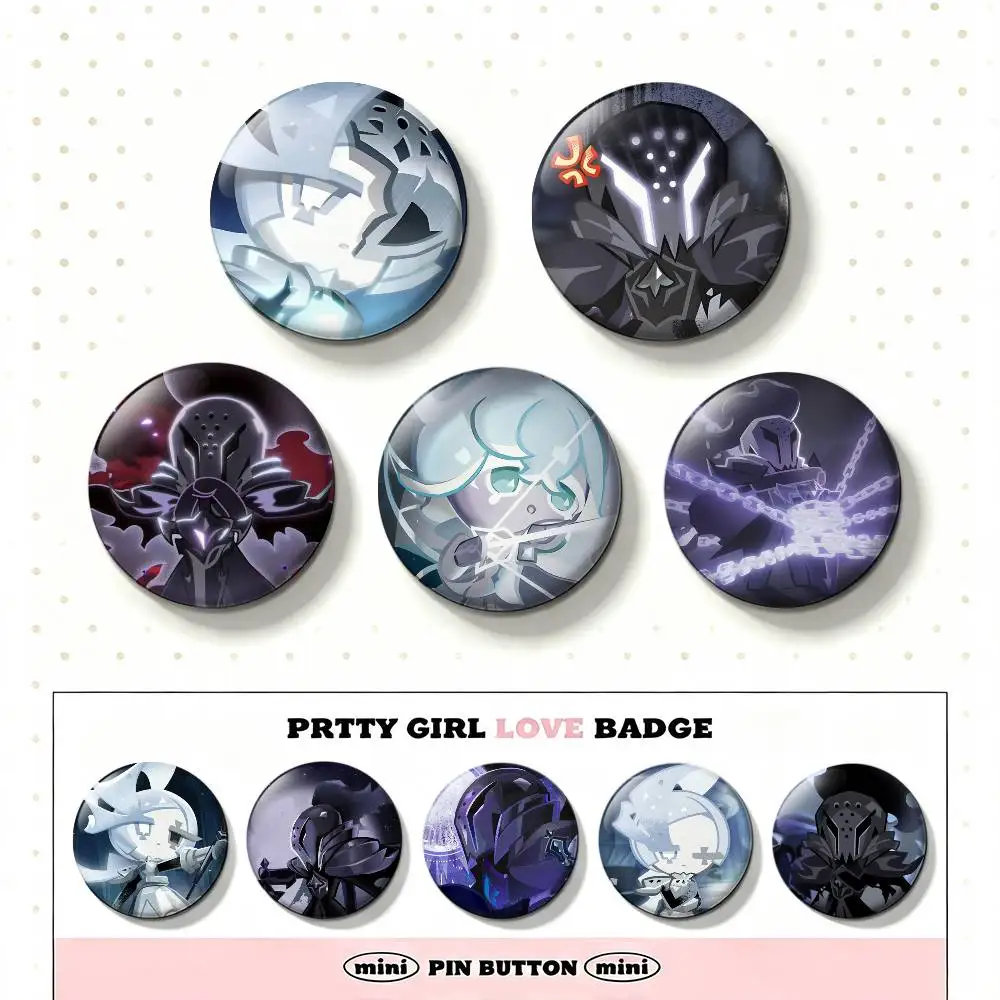 C-CookieS Silent Salt Badges 25 32 44 58 75 mm Round Fans Collect Friends Gifts Brooch Souvenir