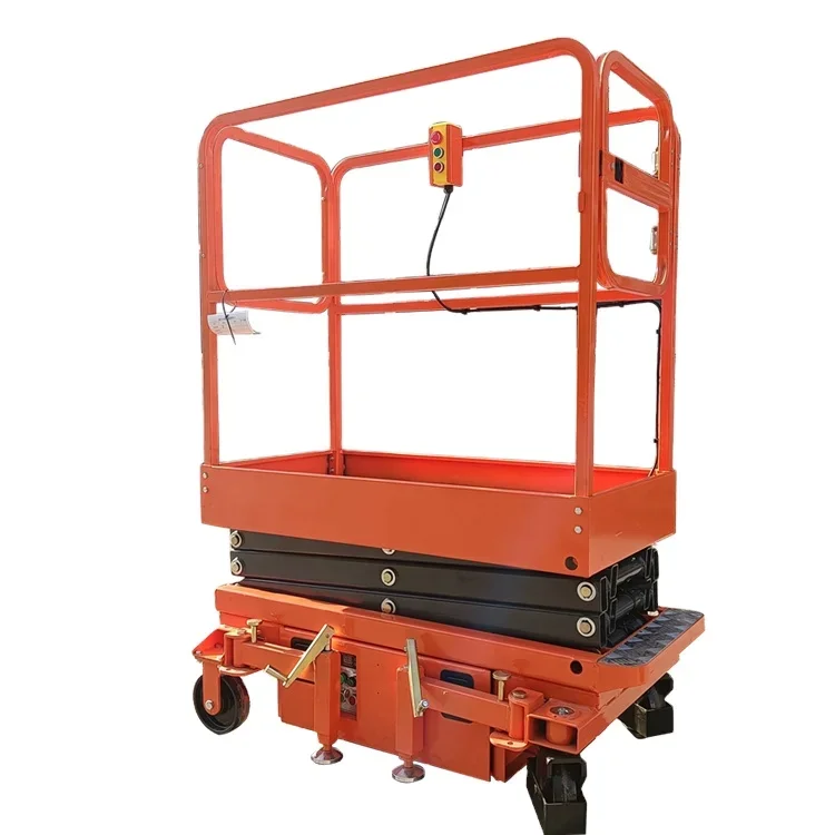 300KG 3.9M  Elevated Work Platform Lifts 3m 4.8m Mini Aerial Work Platforms Truck Hoist Mobile Scissor Lift For Construction