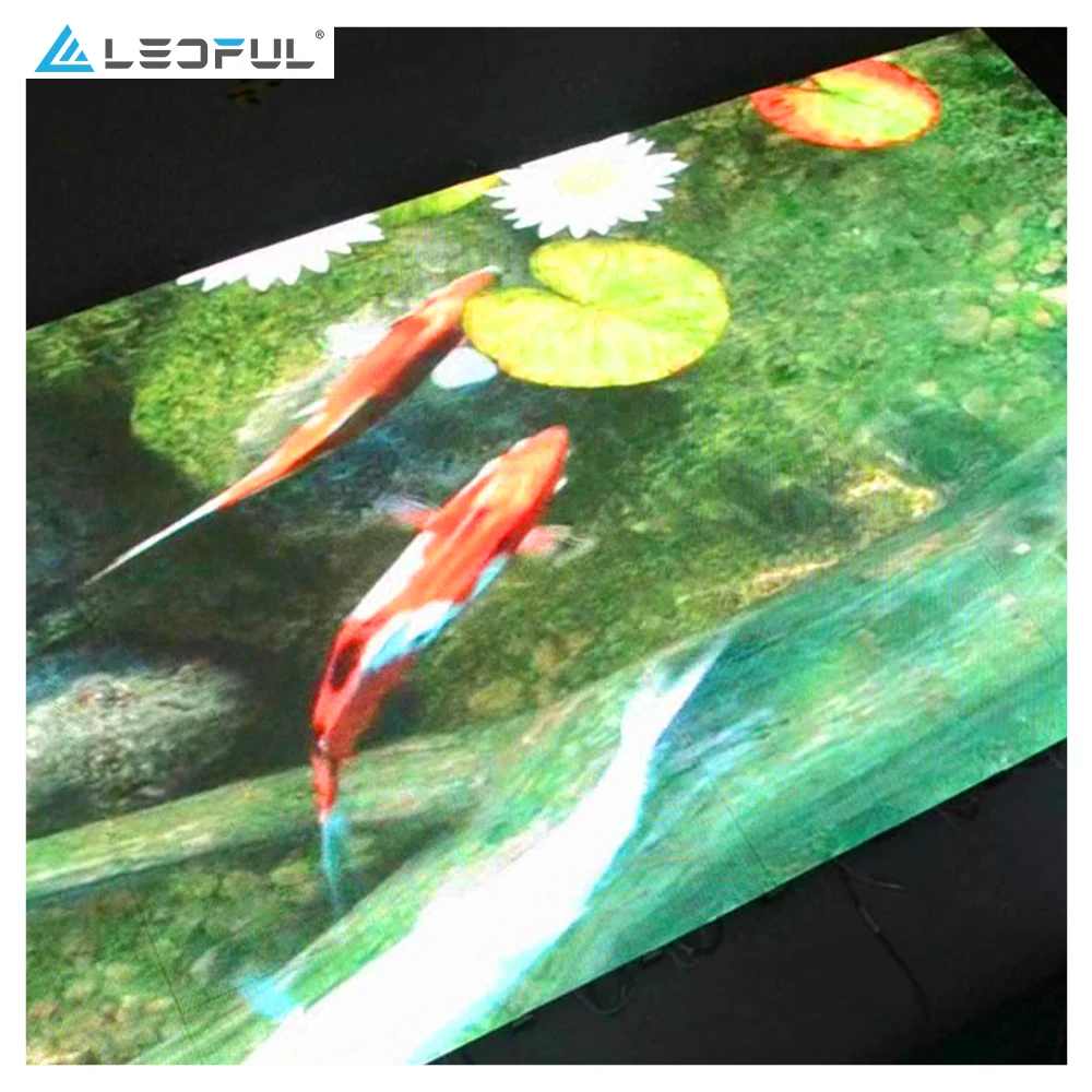 Impermeabile IP65 IP67 P2.5 P2.9 P3.91 P4.81 P5.2 P6 P6.25 Touch Interattivo Stage Dance Floor Schermo LED Display da pavimento