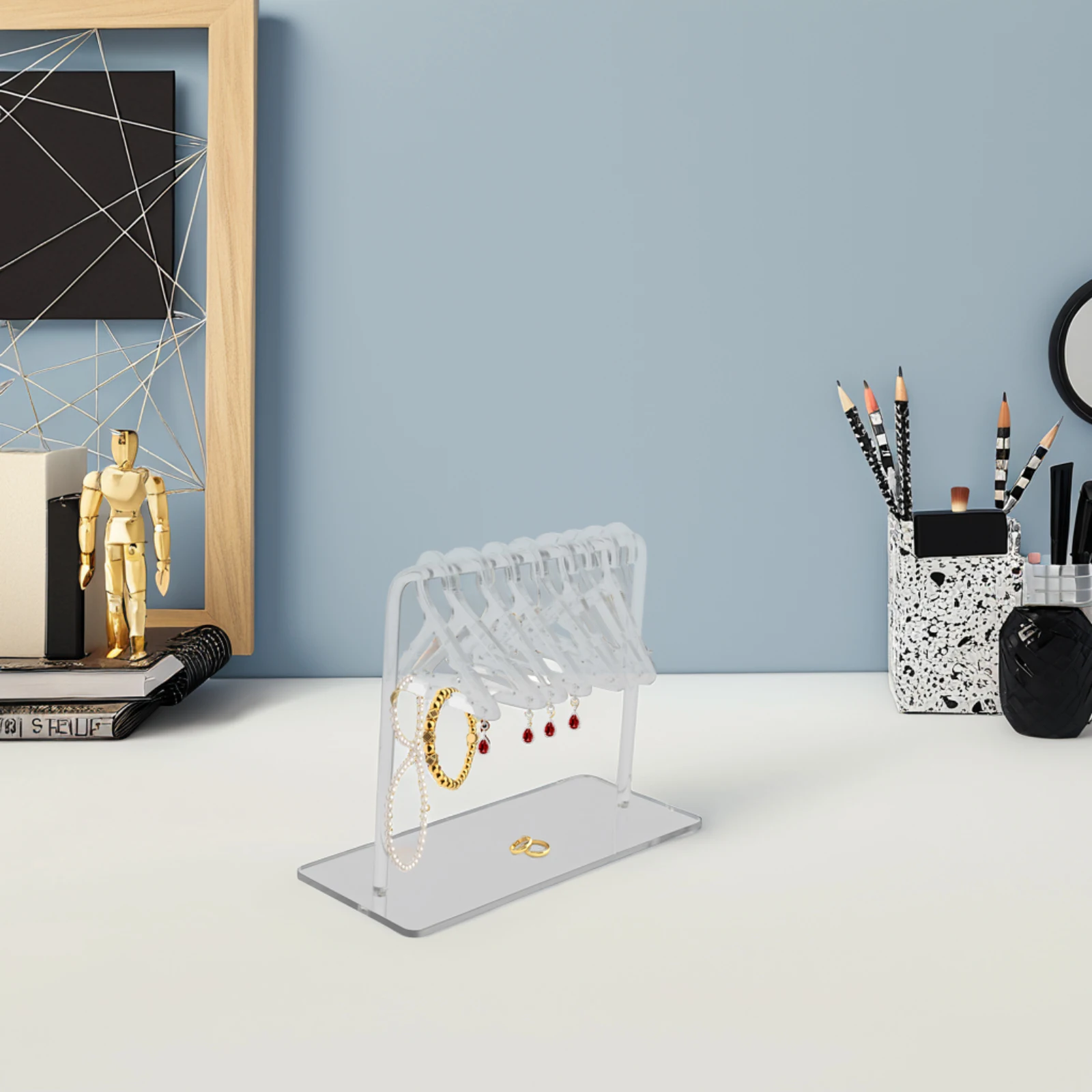 

Jewelry Display Stand Bracelets Earing Holder Rack for Vendors Earring Selling Organizer Crystal