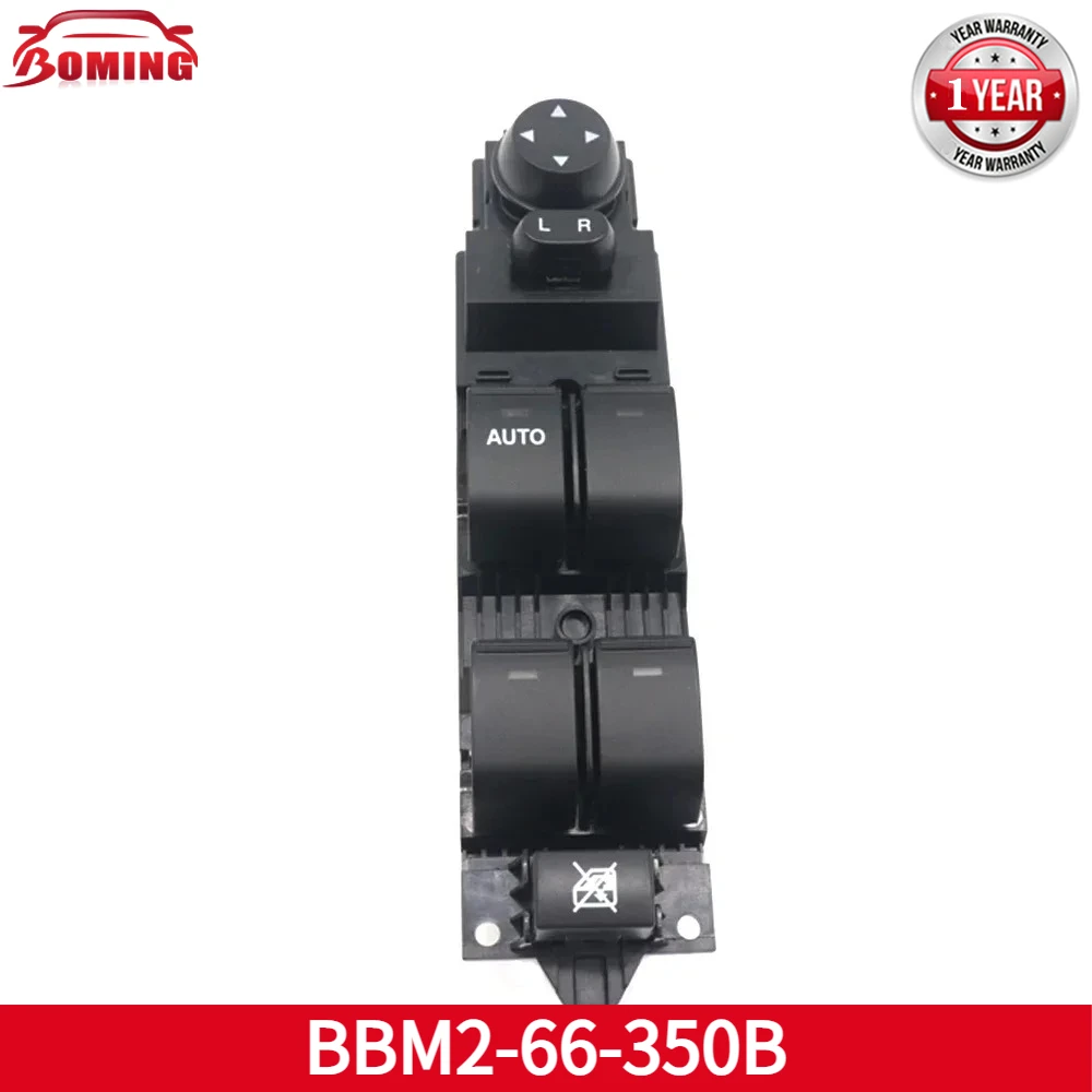 NEW Front Left Driver Side Electric Power Window Control Switch Master Lifter Button For Mazda 3 2010-2013 BBM2-66-350B