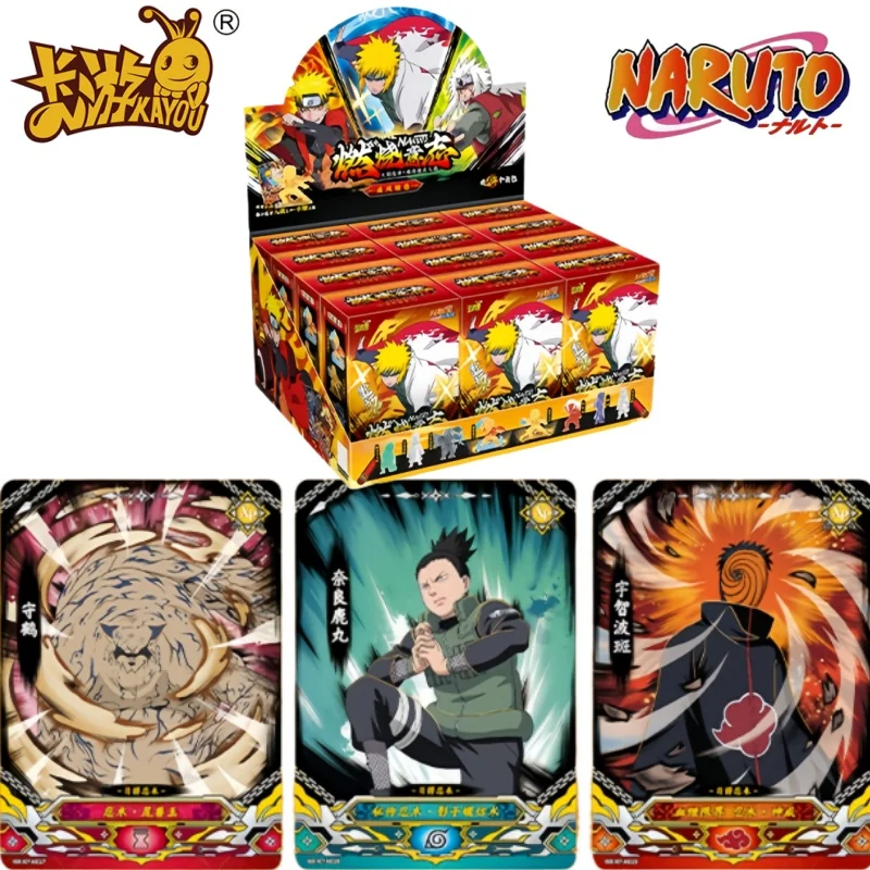 

KAYOU Аутентичная мини-резиновая кукла NARUTO, первая коллекционная карта Bullet, оригинальная коробка, аниме, периферийные игрушки, флэш-карта, праздничный подарок