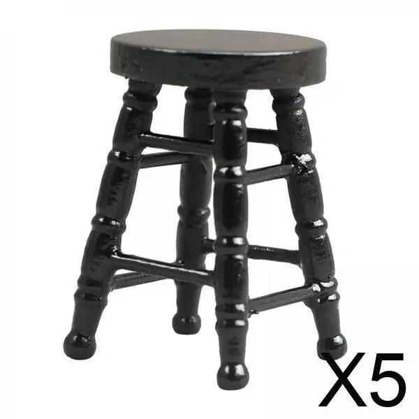 

Миниатюрный деревянный стул для кукольного домика, мебель в масштабе 1:12, для наборов миниатюрных домиков и игр с куклами