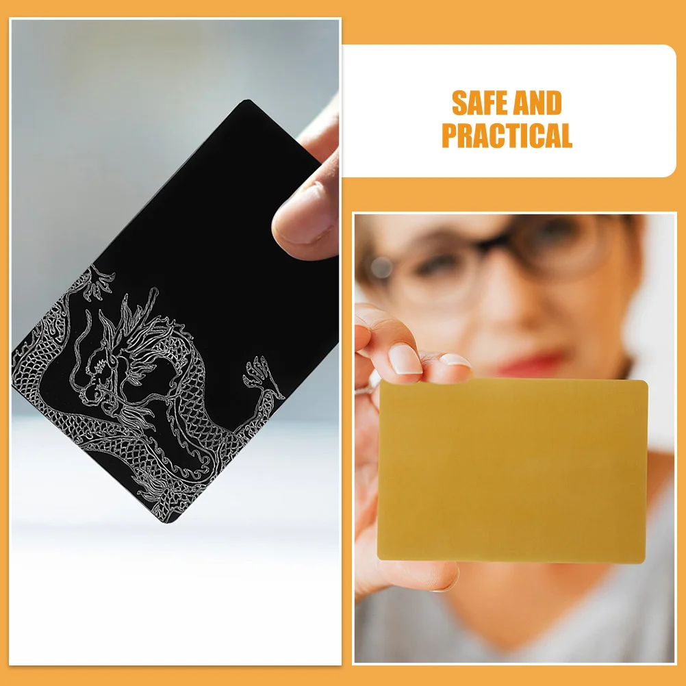 

10 шт., алюминиевые заготовки для визитных карточек, толстые легкие визитные карточки с гравировкой, маленькие алюминиевые заготовки для визитных карточек