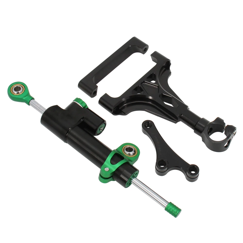 Acessórios amortecedor de direção ajustável z1000 direção estabilizar amortecedores suporte kit motocicleta para kawasaki z1000 z750 2003-2009