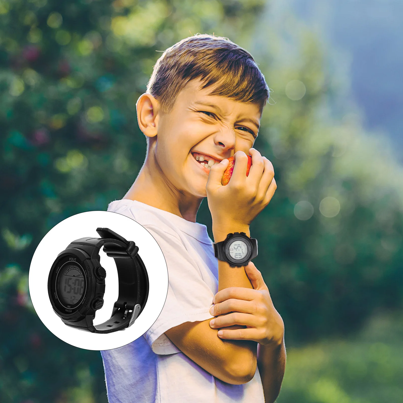 1pc Luminous Waterproof Electronic Watch For Multi-Function Sports Digital Wristwatch Outdoor Running Swimming Hiking Gift