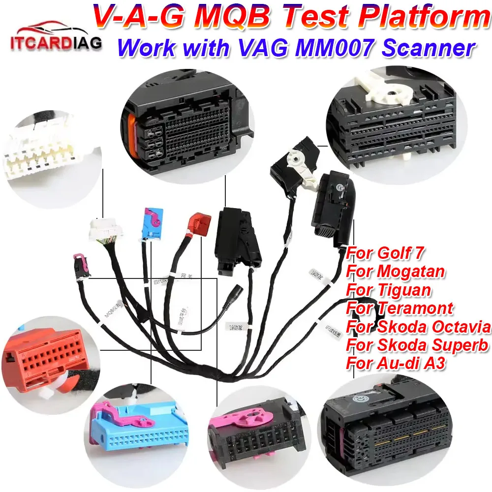 For VAG MQB Test Platform Cable Car Key Programming Cables Work with VAG MM007 Scanner for vag Cluster Dashboard Cable Kit