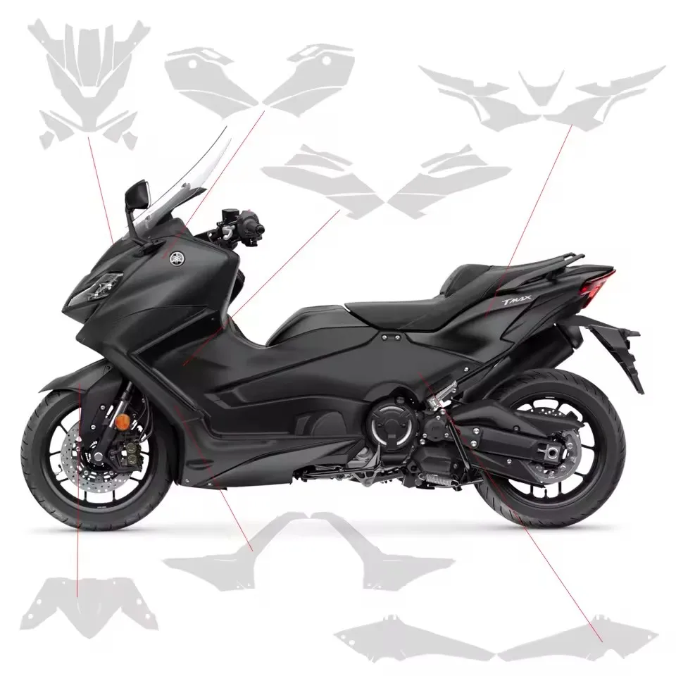 For Yamaha TMax560 Motorcycle PPF Paint Protection Film Set TPU Body Protective Anti-scratch Sticker T-MAX 560 T MAX 560 2022-