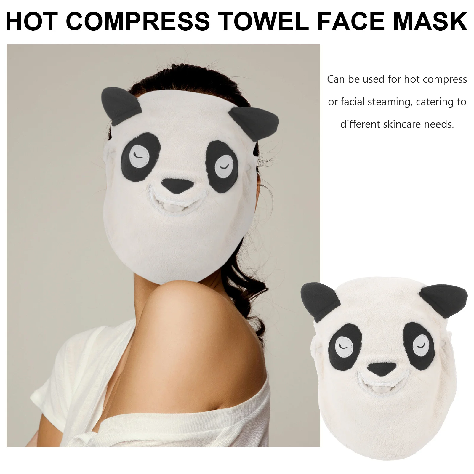 Asciugamano per il viso Maschera Impacco caldo Pile di corallo Addensato Foro singolo Vapore per il viso Asciugamani per la cura della pelle Asciugamano per maschera per il viso