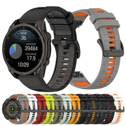 1:1 Fenix8 Watch Band For Garmin Fenix 8 43mm 47mm 51mm E 7S 7 7X 6S 6 6X Pro 5S 5 5X Enduro3 2 Silicone Strap QuickFit Bracelet