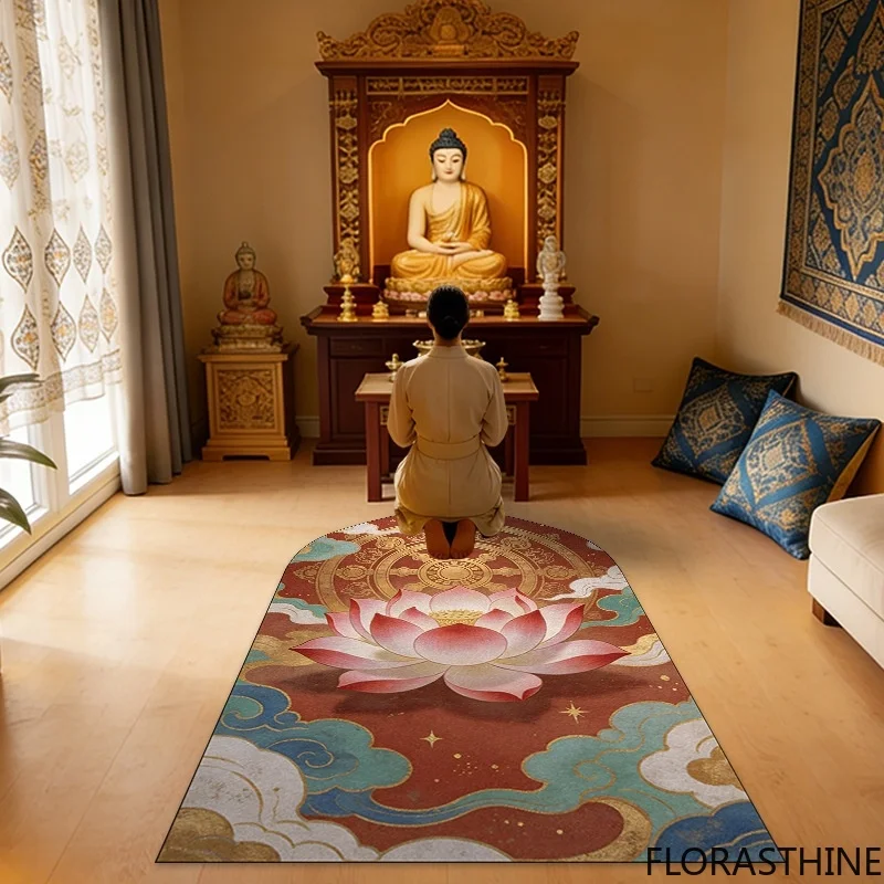 Vintage Prayer Cushion Soft Comfortable Worship Seat Pad for Zen Meditation Room Altar Decor for Adults Home Temple Gift