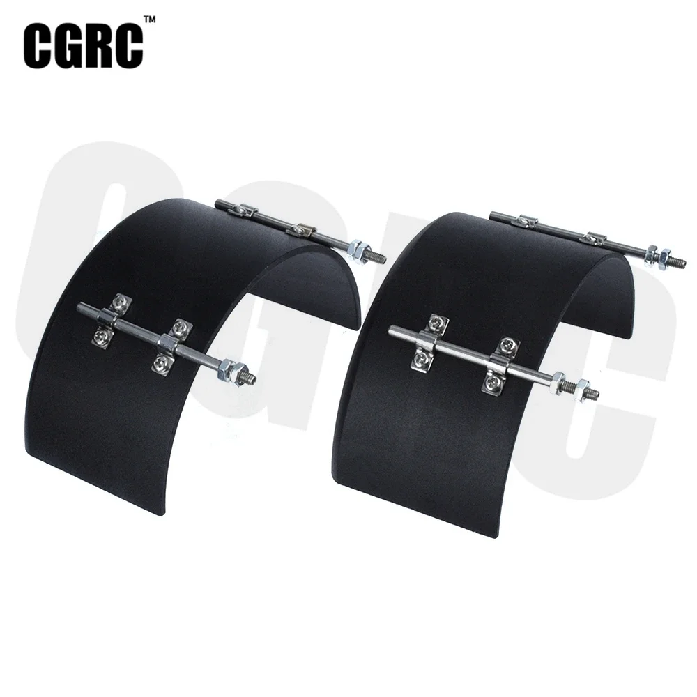 2pcs 1:14 RC Car High Quality Metal Alloy Fender Mudguard For 1/14 Tamiya Tow Drag Trailer Truck DIY Upgrade Parts