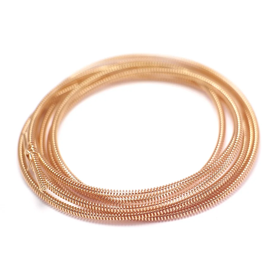 Spring Chains,Rose Gold Plated Brass Necklace Bracelet Chains,2mm Spiral Chain,Handmade Jewelry Earings Necklace Making 1meter