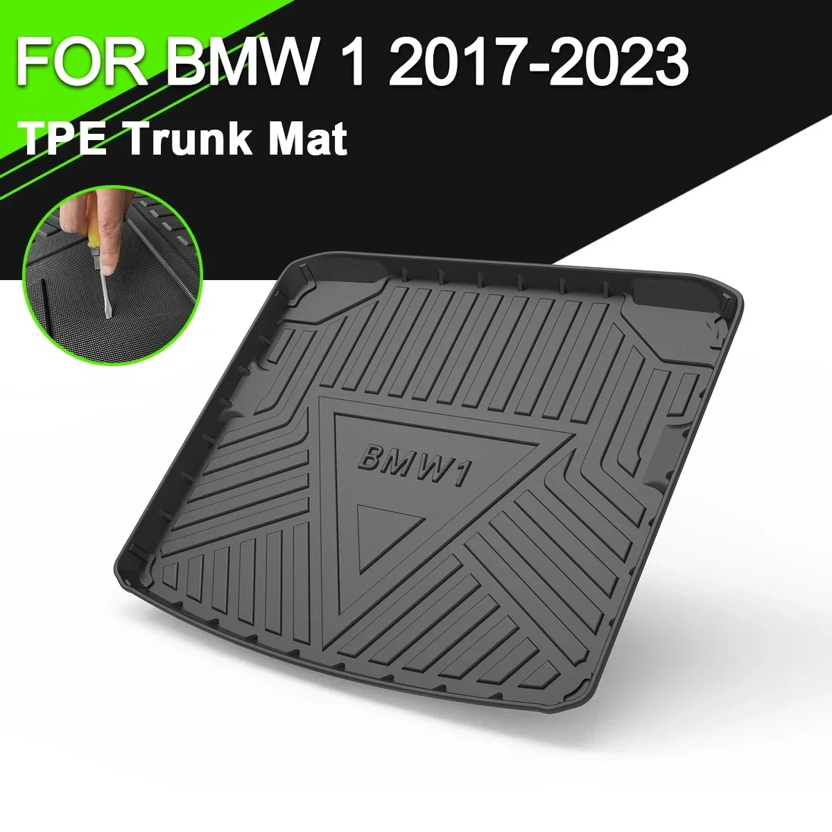 

Накладка на багажник автомобиля, коврик для BMW 1 серии 2017-2023, ТПЭ, водонепроницаемые Нескользящие резиновые аксессуары для груза