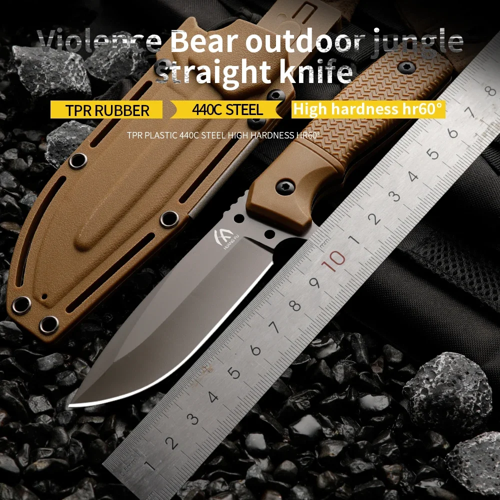 High quality multifunctional fixed blade - outdoor camping, rescue, and emergency survival knife, men's gift