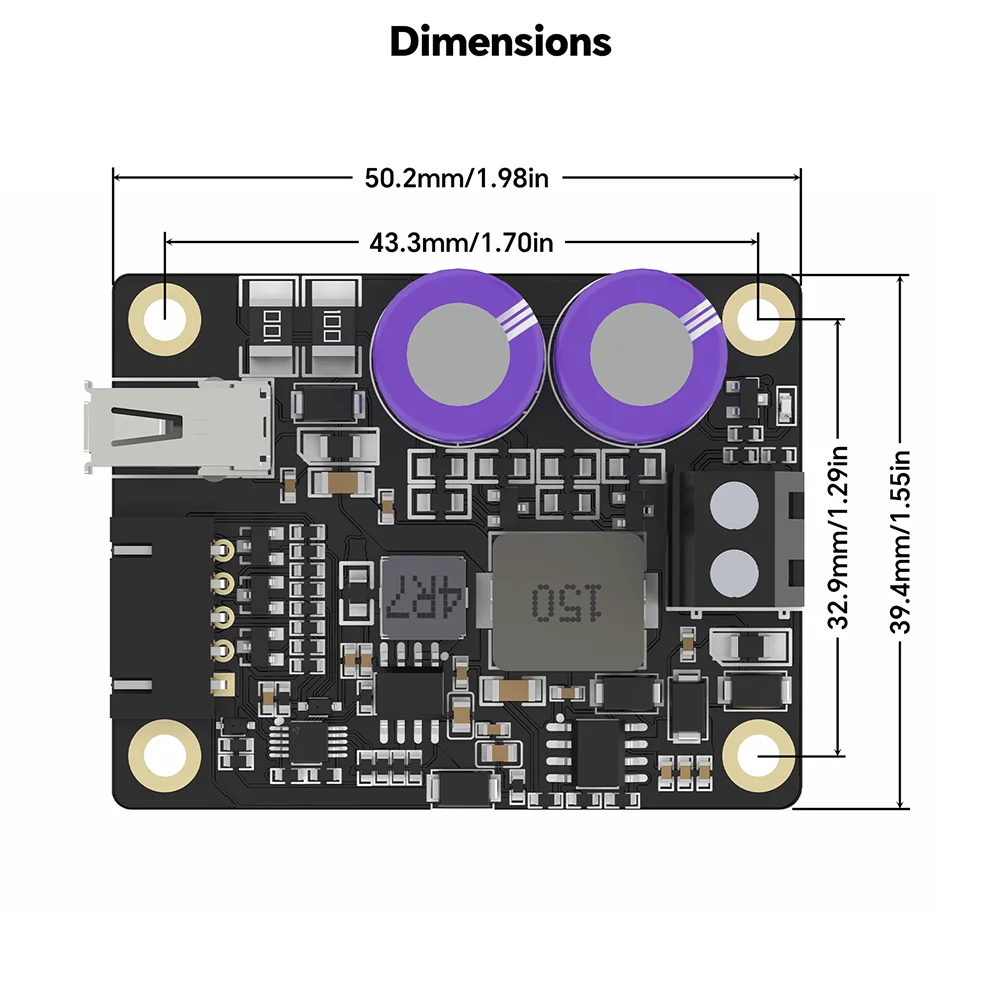 

BIGTREETECH SKSM Power Protection Module With SBC System Image And Current Limiting Protection Raspberry Pi Power Supply