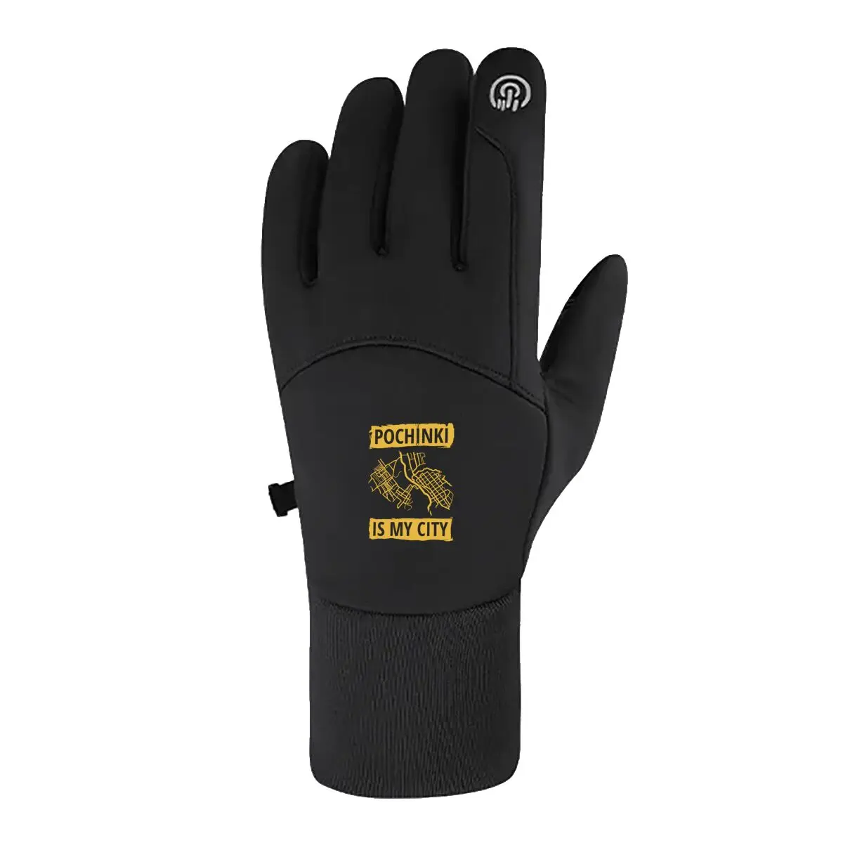 

Зимние перчатки PUBG Pochinki с городским тематическим дизайном, термостойкие перчатки с сенсорным экраном для бега, катания на лыжах, езды на велосипеде, вождения, пешего туризма