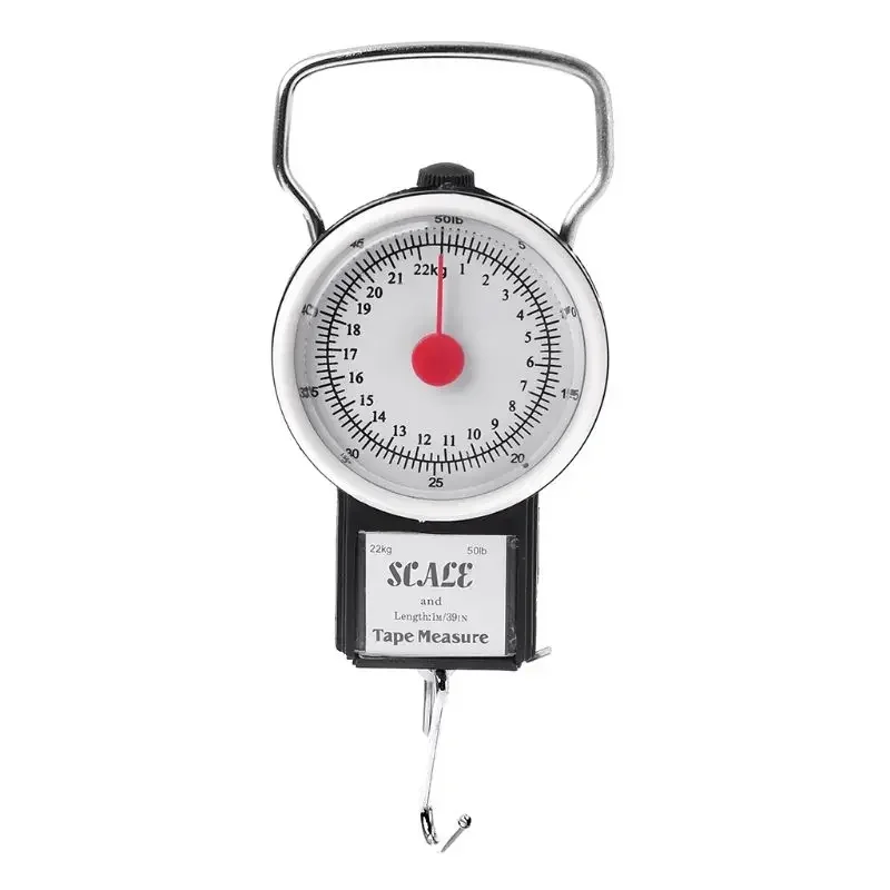 

Digital Hanging Scale Mechanical Kitchen & Fishing Scale Multi-Purpose Portable Hand Held Dial Weight Scale with Tape