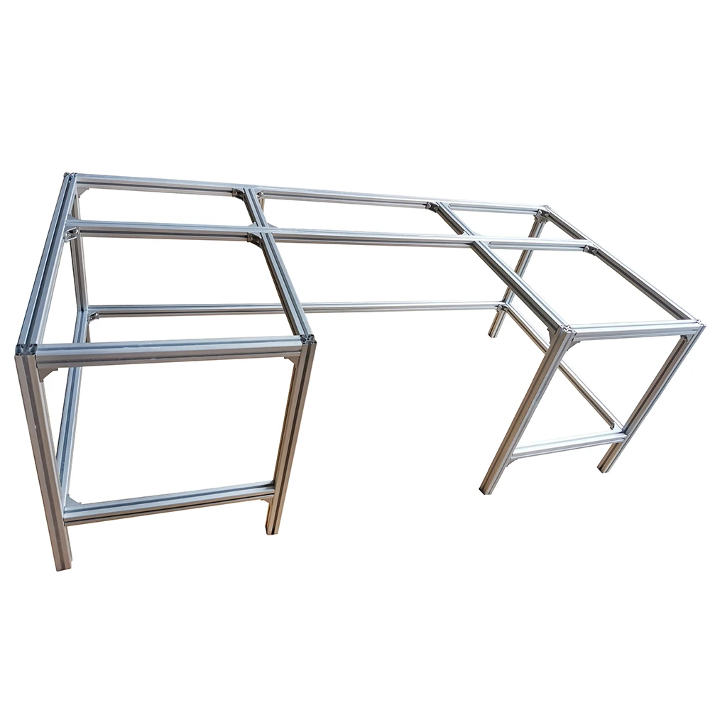 T-slot extrusion aluminum custom industrial workbench 4040 3030 aluminum profile extrusion line workbench