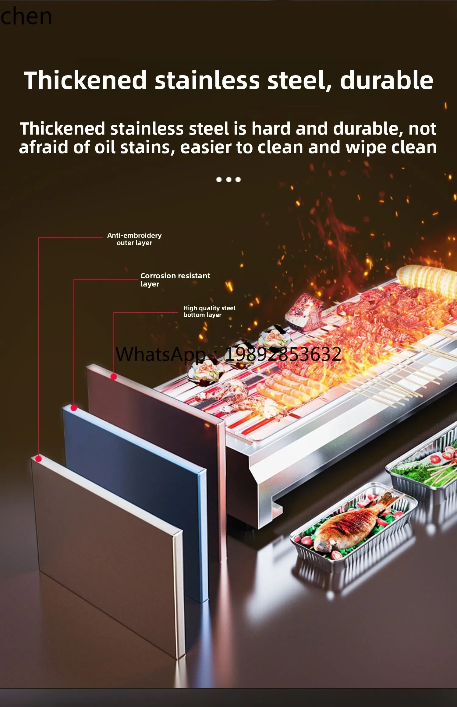 b21 plug-in barbecue machine electric oven artifact grilled fish and mutton skewers household and commercial