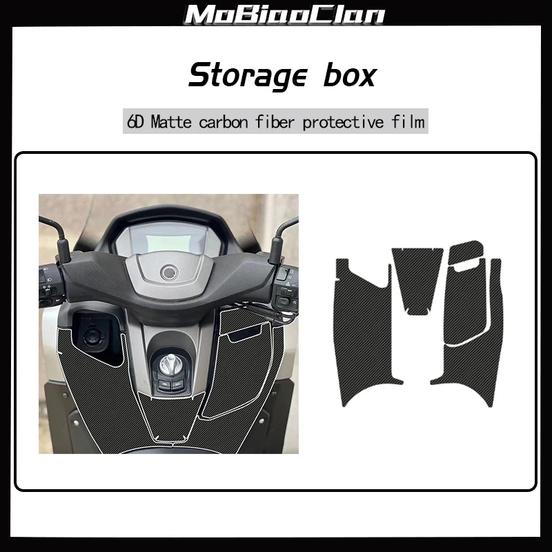 For YAMAHA NMAX155 6D Motorcycle Carbon Fiber Sticker Waterproof Protective Film Anti-Wear And Scratch Modification Accessories