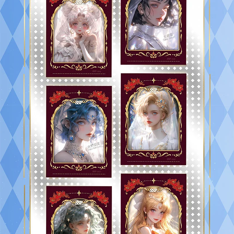 Wholesale Sailor Moon Card Tsukino Mizuno Anime Collection Card Mistery Boxes Board Games Toys Birthday Gifts for Boys and Girls