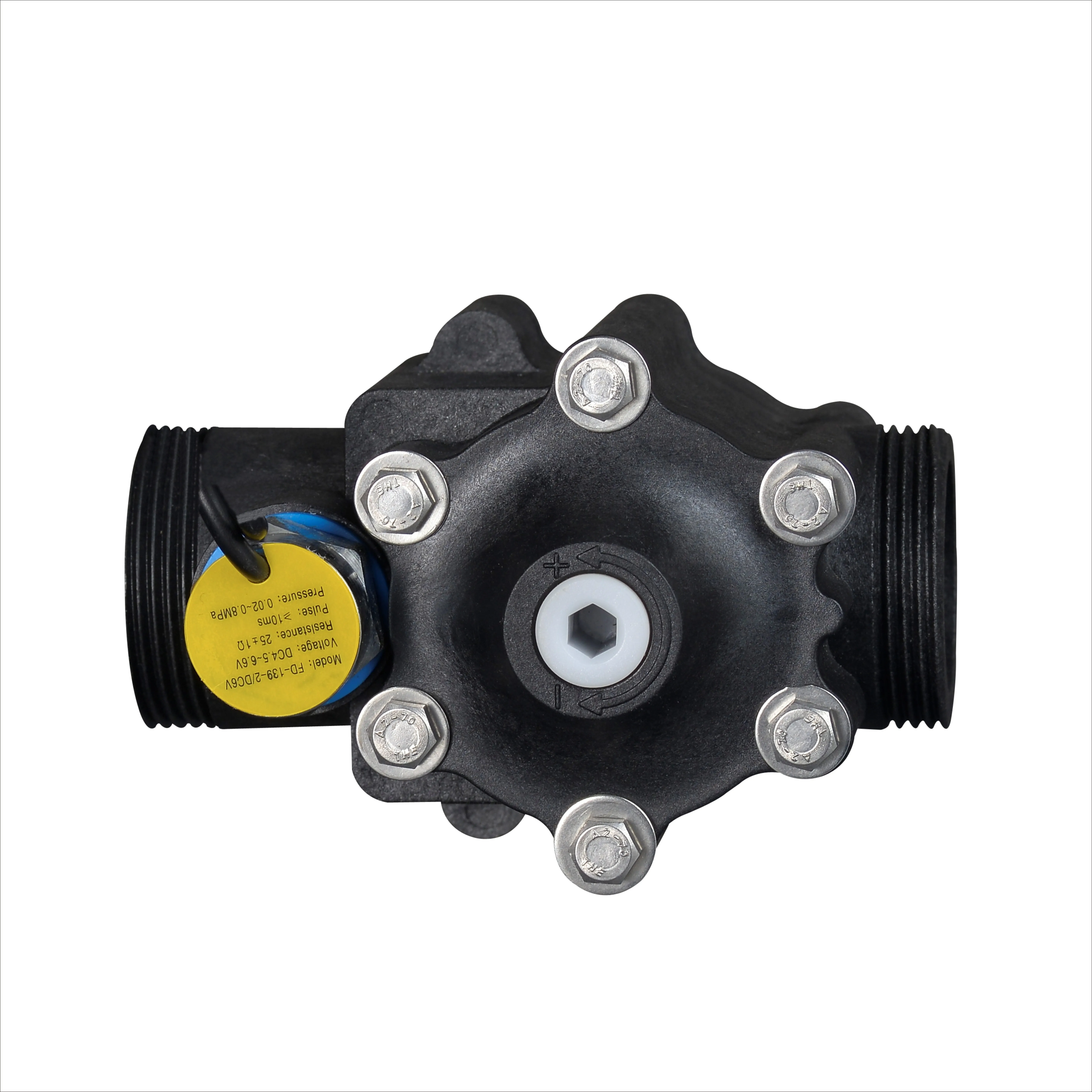 FD-826 Black PPO PPA Plastic Piston Water Magnetic Solenoid Valve Latching M22 Control Valve G1 Irrigation