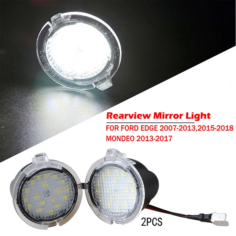 LED Side Mirror Light Replacement Bright White Rearview Mirror Lamp Fit For Edge Mondeo MK5 Fusion Explorer F150 Car Accessories