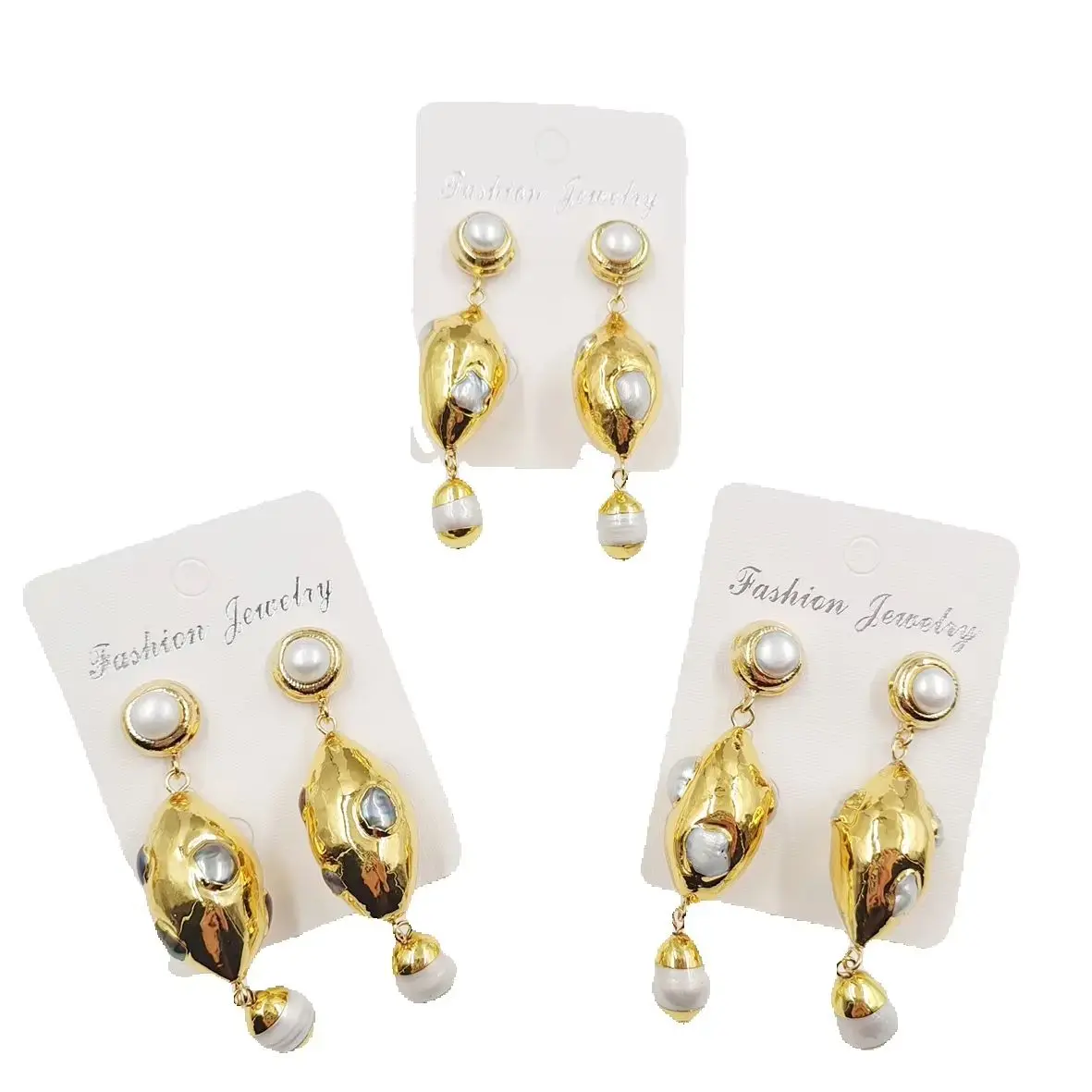 

WT-MPE087 WKT 2022 Fashion Freshwater Pearl Earrings NEW Sale Earrings Gold-Plated Noble Jewelry High-Quality