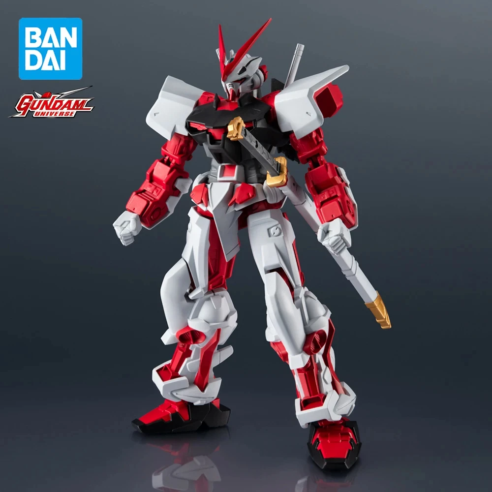 Original In Stock Bandai Gundam Universe Mbf-P02 Gundam Astray Red Frame Anime Action Figure Model Boxed Toys Gift Genuine