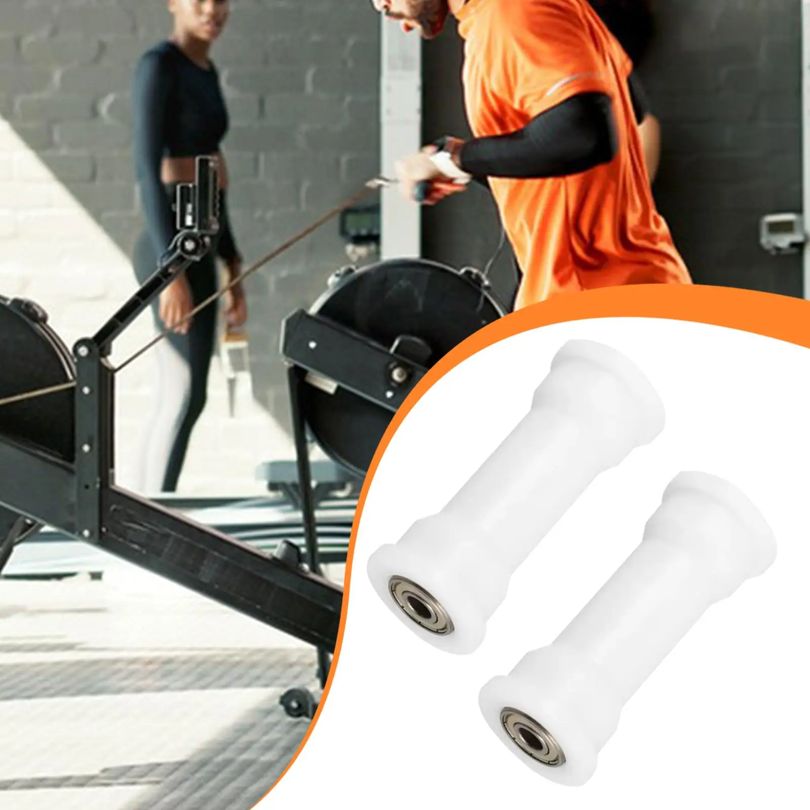 1 Pcs Rowing Machine Bearing Wheel Easy Installation Home Gym Stable Lightweight Rower Seat Rolling Wheel Rowing Machine Roller