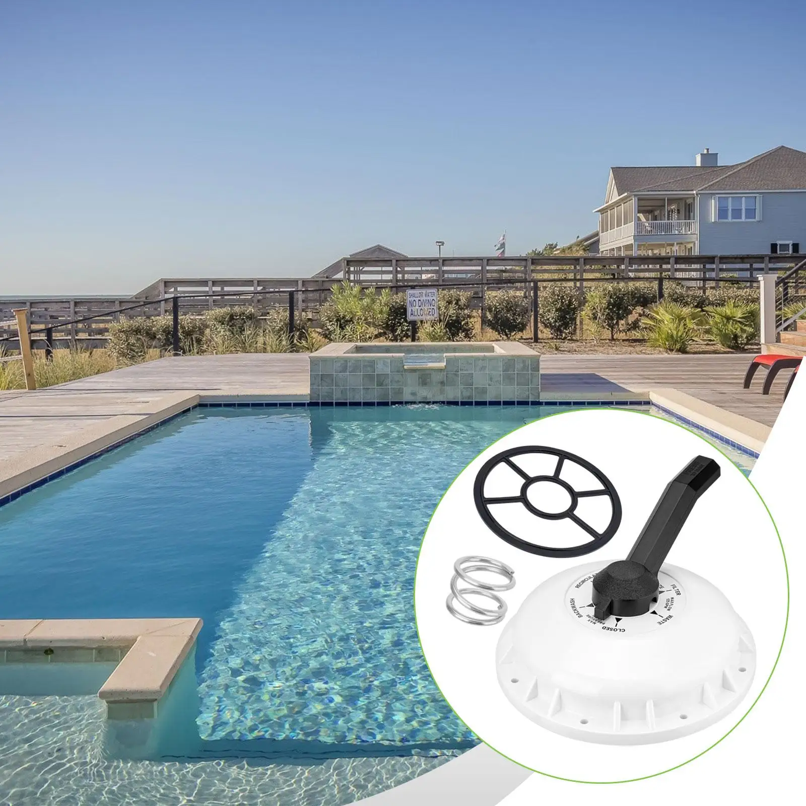 Conjunto de válvula superior duradero 272409, kit de resorte de compresión para sellos de desviador de válvula de piscina, piezas de repuesto para selectora de válvulas