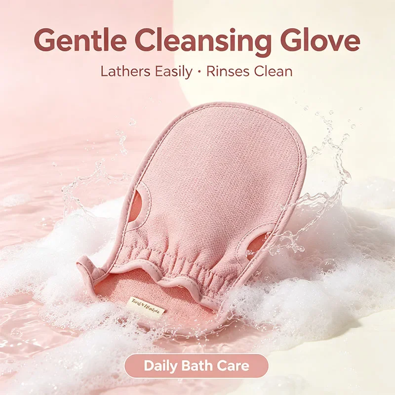 1Pcs  Bath for Peeling SPA Exfoliating Shower Brush Body Cleaning Scrub Mitt Rub Dead Skin Gloves Shower Towel Foam Body view 4