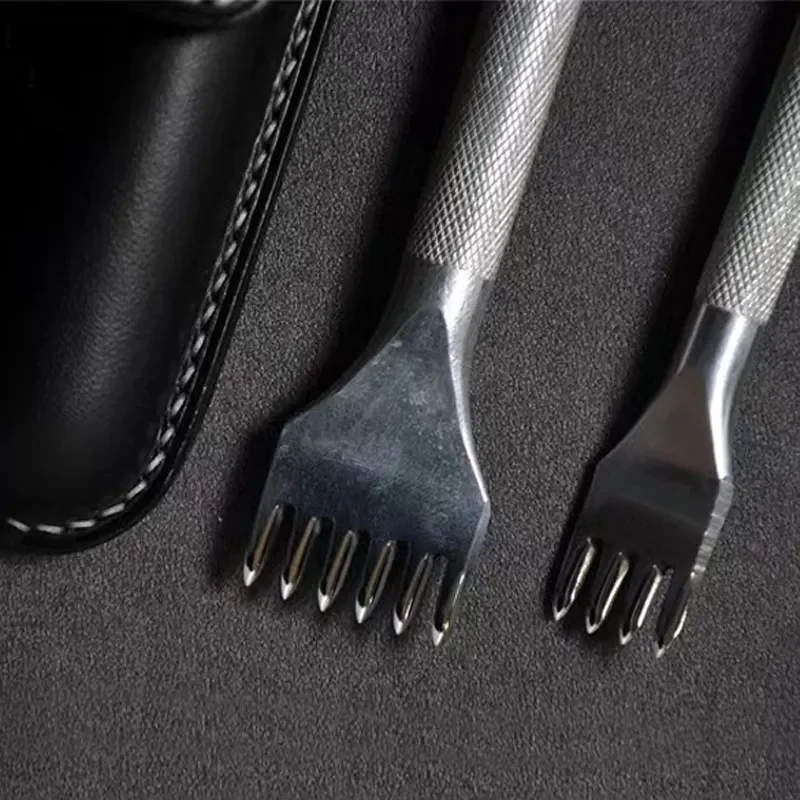 For Olive Chopping Fine Grinding Polishing Sharp Between Teeth Handmade DIY Leather Punching Tool 10061