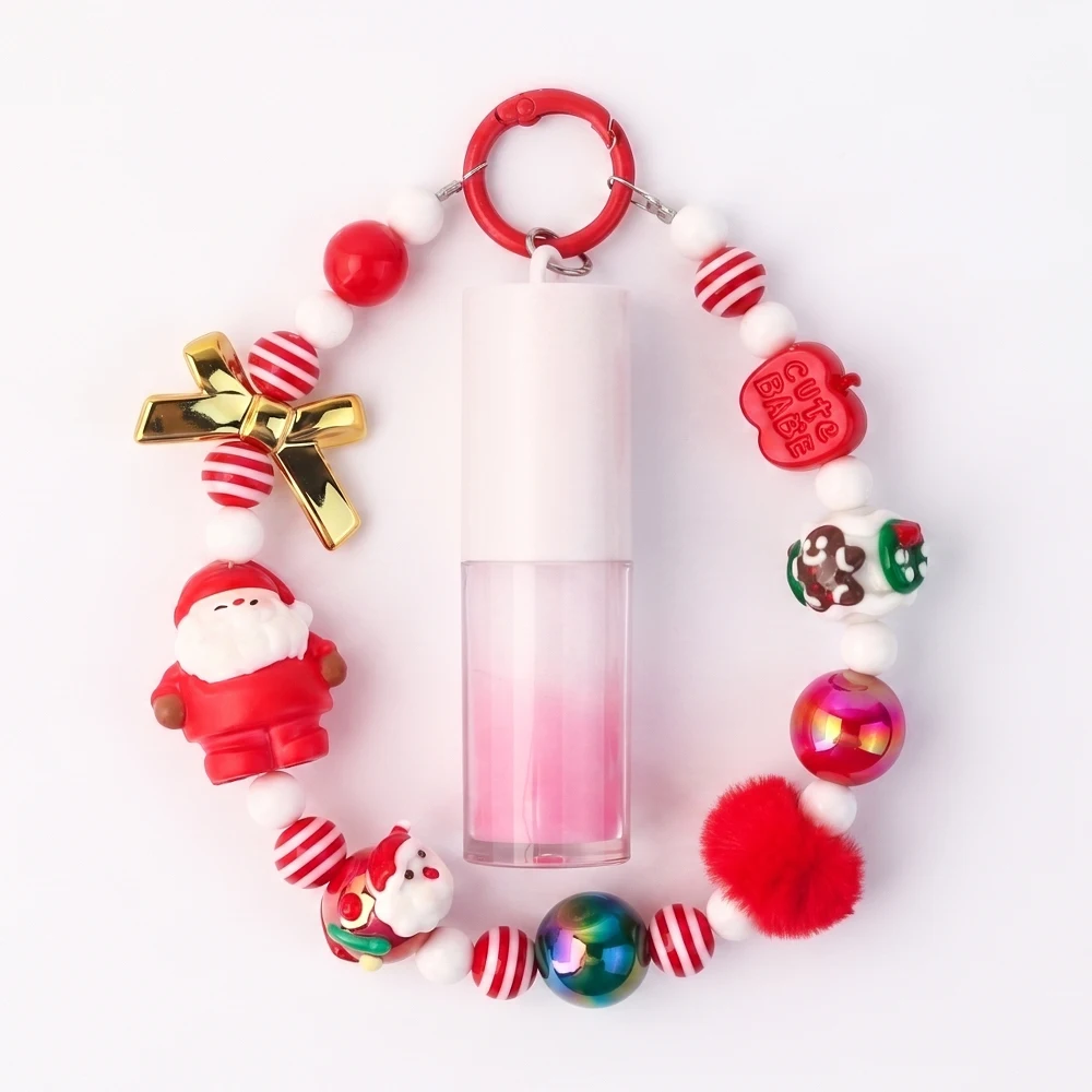 Christmas Ornament Double Layer Lip Oil Private Label Custom Logo Vegan Makeup Wholesale Cosmetics Beauty Essentials
