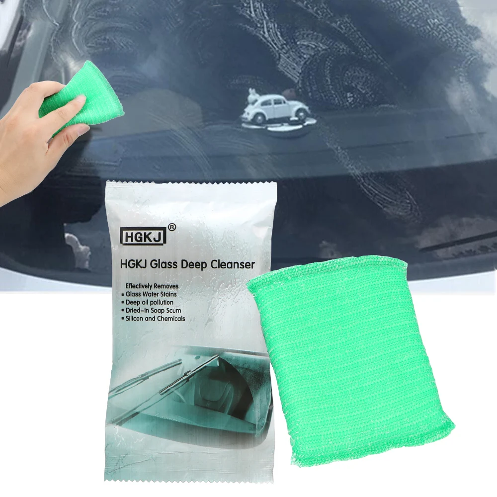 Kratzer Reparatur Pflege Auto Fenster Windschutzscheibe Reinigung Zubehör 1PC HGKJ Auto Oberfläche Reinigung Magischer Schwamm Entfernen Öl Film